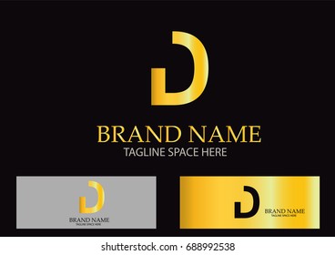 D Letter Logo Design Vector