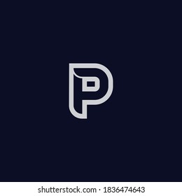 logotipo de letra D, o concepto de diseño DP.