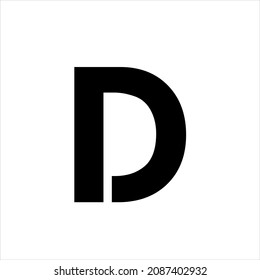 Logotipo de letra D Logo de |D | Logo del tipo de letra D