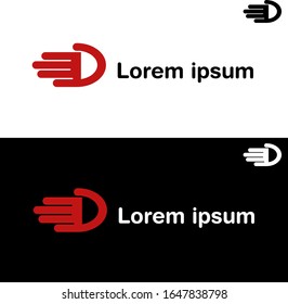 D Letter Logo - D Hand Logo