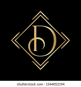 D letter logo, D Icon design, Luxury Letter D