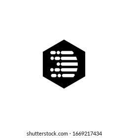 D letter logo icon template
