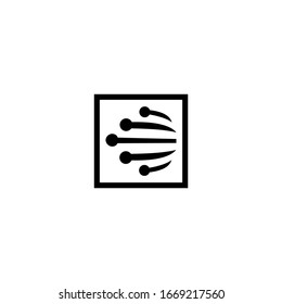Plantilla de icono de logotipo de letra D