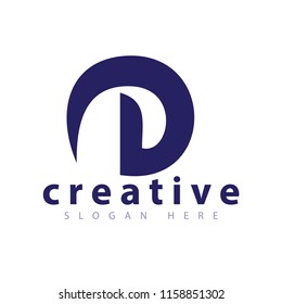 D Letter logo icon vector