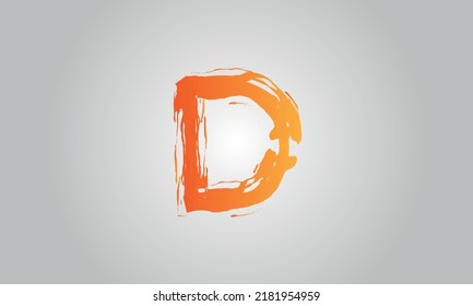 Logo de la letra D. D. Ilustración vectorial del icono del logotipo D.