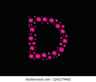 D letter logo icon vector template element