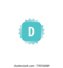 D letter logo icon.modern design Vector illustrator eps 10