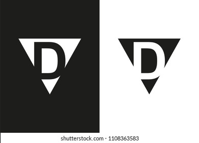 D Letter logo, Minimal Logo