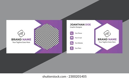 D Letter logo Minimal Corporate Business card. E Letter Modern Minimal Abstract Alphabet Business card design template, Flat Design Vector Illustration.