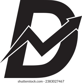 D letter logo modern design