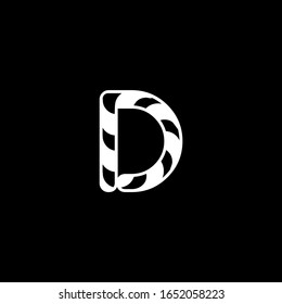 D letter logo with nice black background.D letter icon.D letter design.