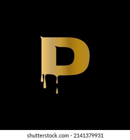 D letter logo with nice gradient black background. D letter icon. D.