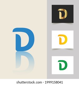 D letter logo professional abstract design