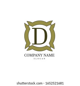 D letter logo Simple and elegant
