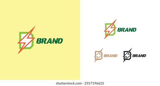 D Letter logo with with symbol. A simple, modern and sophisticated logo. Logo design template. Vector. Letterform design.