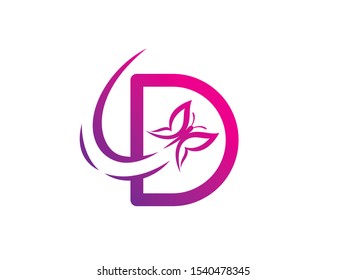 D Letter logo or symbol template