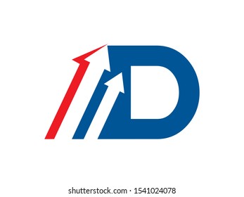 D Letter logo or symbol template