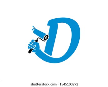 D Letter logo or symbol template design