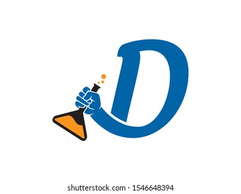 D Letter logo or symbol template design