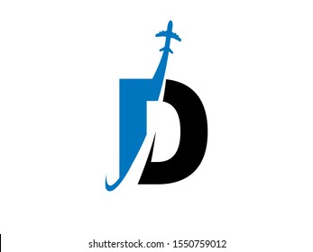 D Letter logo or symbol template design