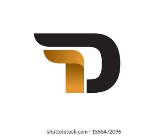 D Letter logo or symbol template design