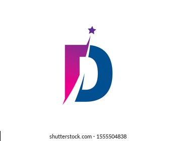 D Letter logo or symbol template design