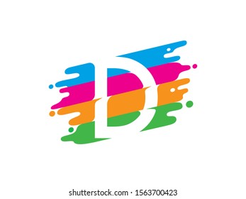 D Letter logo or symbol template design