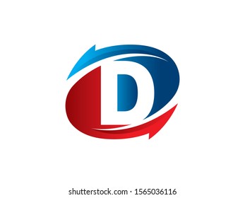 D Letter logo or symbol template design