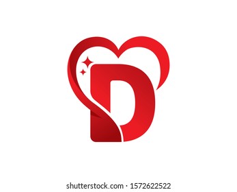 D Letter logo or symbol template