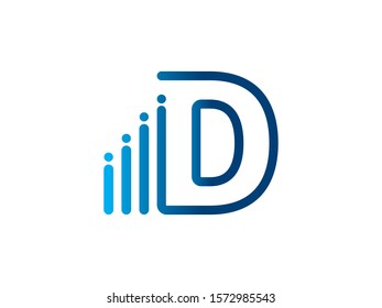 D Letter logo or symbol template design