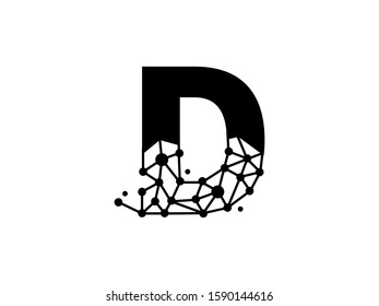 D letter logo or symbol template design