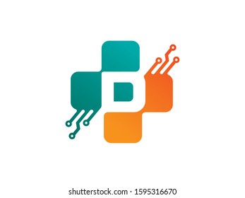 D Letter logo or symbol template design