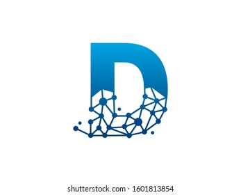 D Letter logo or symbol template design