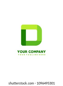  D Letter Logo Template