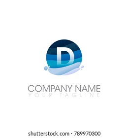 D LETTER LOGO TEMPLATE