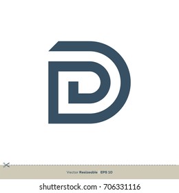 D Letter Logo Template Illustration Design. Vector EPS 10.