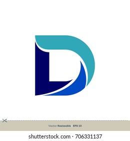 D Letter Logo Template Illustration Design. Vector EPS 10.