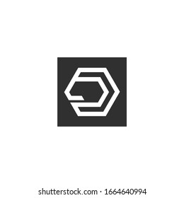 D Letter Logo Template symbols icons