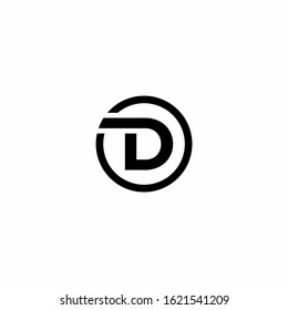 D Letter Logo Template vector illustration design