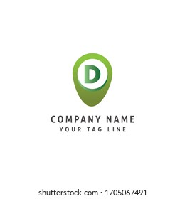 D plantilla de logotipo,d icono.