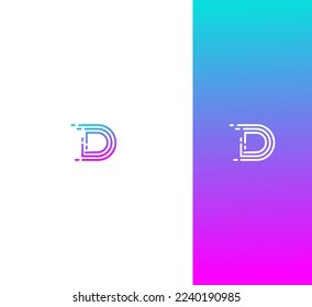 D Letter Logo Usable Vector Template Abstract Monogram Symbol 