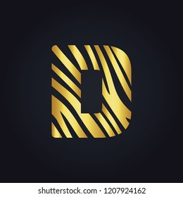 D letter logo vector design. Initial letter D logo design.