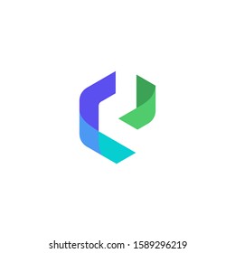d letter logo vector design modern