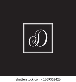D letter logo vector design