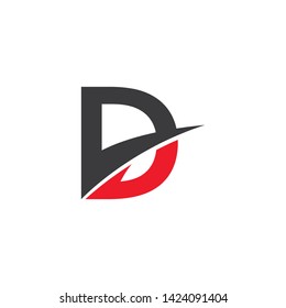 D letter logo vector icon template icon illustration design 