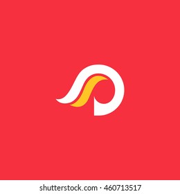 D letter logo Vector icon