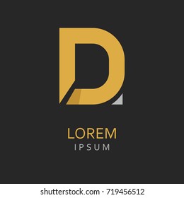 D Letter Logo. Vector Icon