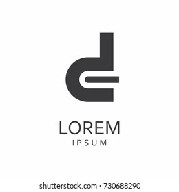 D Letter Logo. Vector Icon