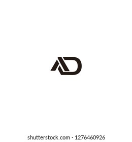 d letter logo vector inspirations unique font