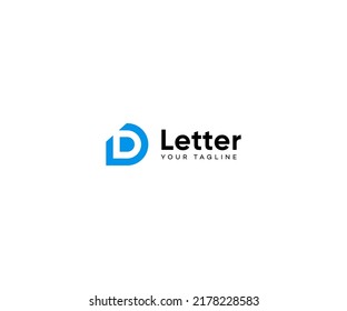D Letter  Logo Vector Template Abstract Monogram Symbol
